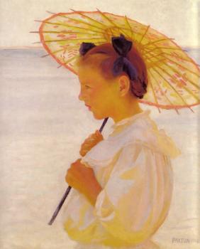 威廉 麥格雷戈 帕尅斯頓 Child In Sunlightor The Chinese Parasol